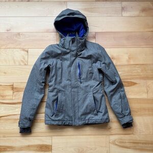 The North Face Gray Hooded Winter Jacket